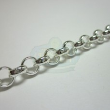 Silver Thick Rolo Chain